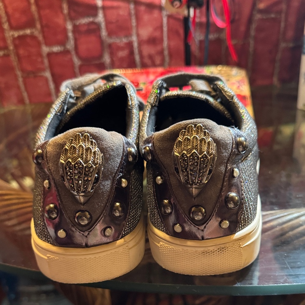 Kurt Geiger Studded Metallic Sneakers